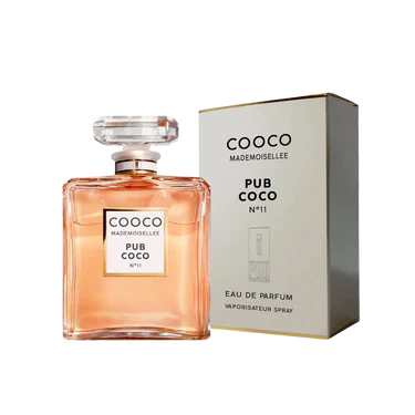 Combination of 5 women's perfumes – Black Opium, Good Girl, Chanel, Coco and Prada